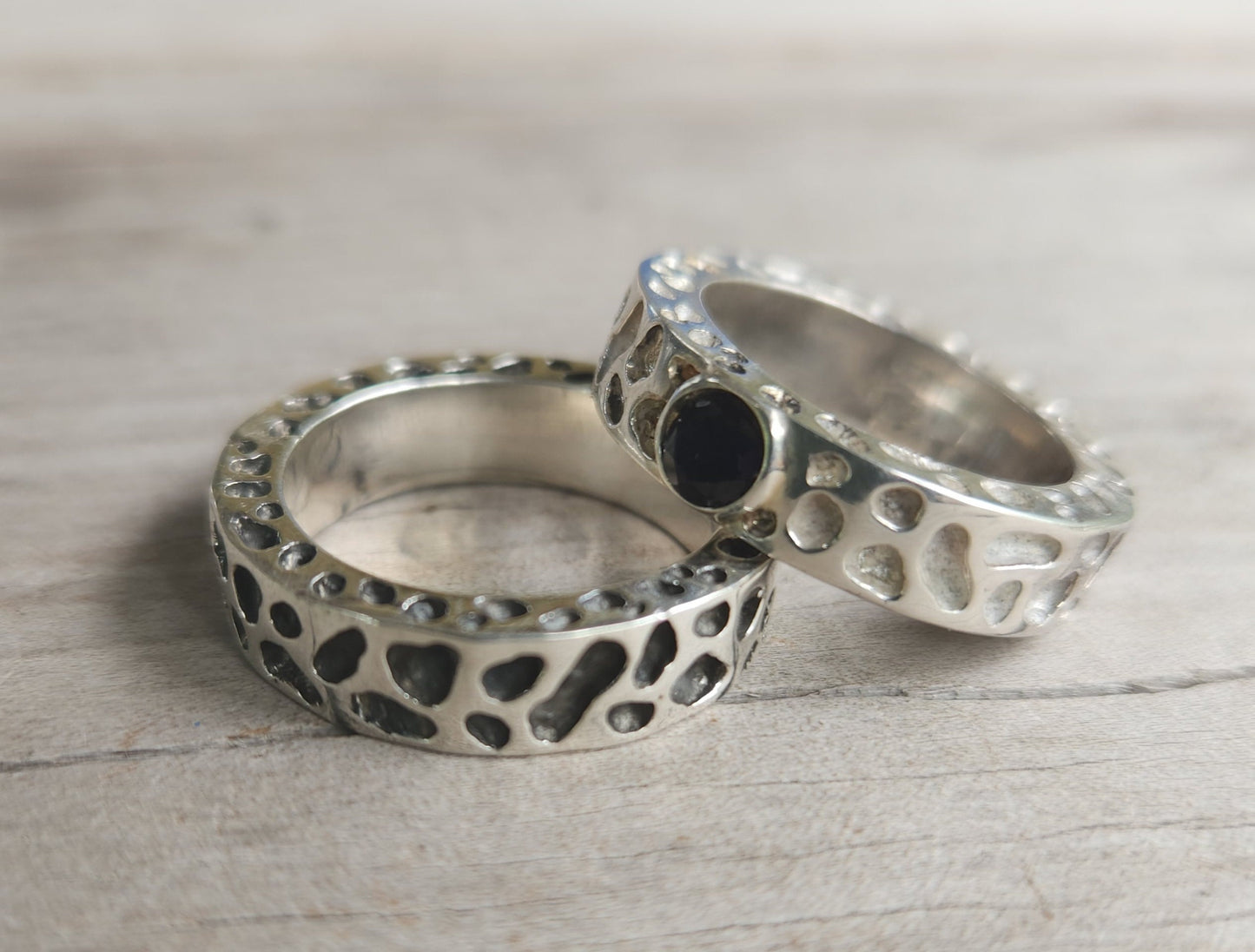 Nugget ring,chunky,Sterling silver,industrial,thick rustic ,hammered ,wedding band, unisex,men's fashion,handmade,steampunk,designer,