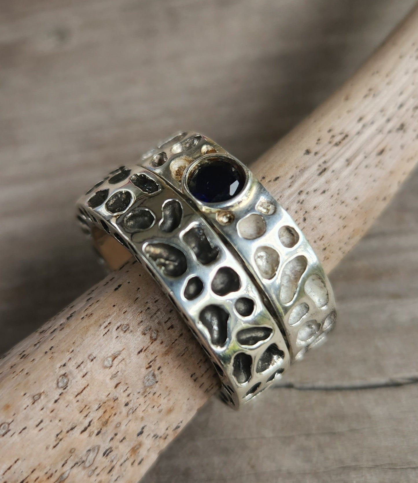 Nugget ring,chunky,Sterling silver,industrial,thick rustic ,hammered ,wedding band, unisex,men's fashion,handmade,steampunk,designer,