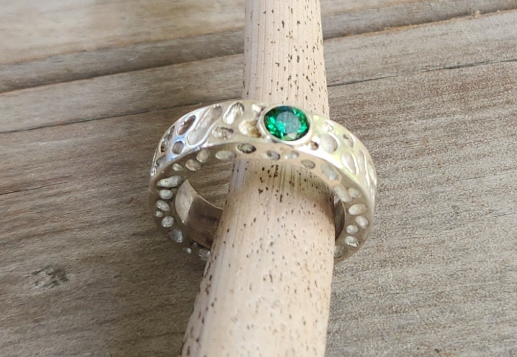Nugget ring,chunky,Sterling silver,industrial,thick rustic ,hammered ,wedding band, unisex,men's fashion,handmade,steampunk,designer,