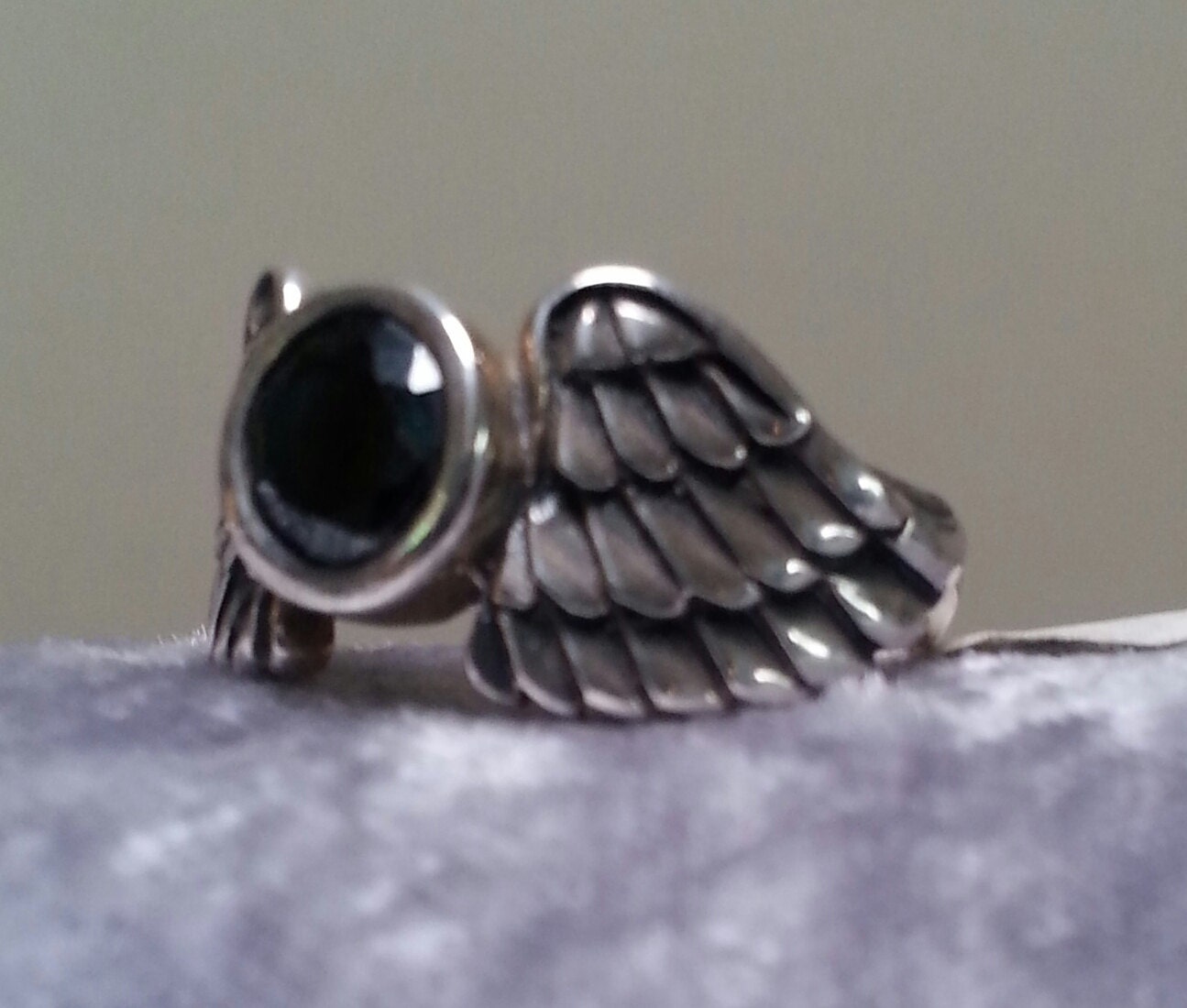 Angel ring, wings, rainbow moonstone, goddess, sterling silver, feather,bird,cupid,swallow,pinkie ring,