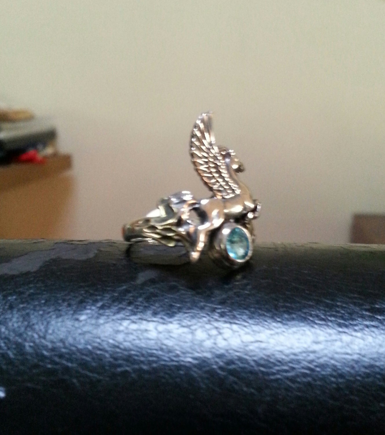 PEGASUS ring,Sterling silver,mythical,horse, unicorn, fantasy,new age, boho,hippy, art nouveau,goddess,handmade,shic,women's fashion,gypsy