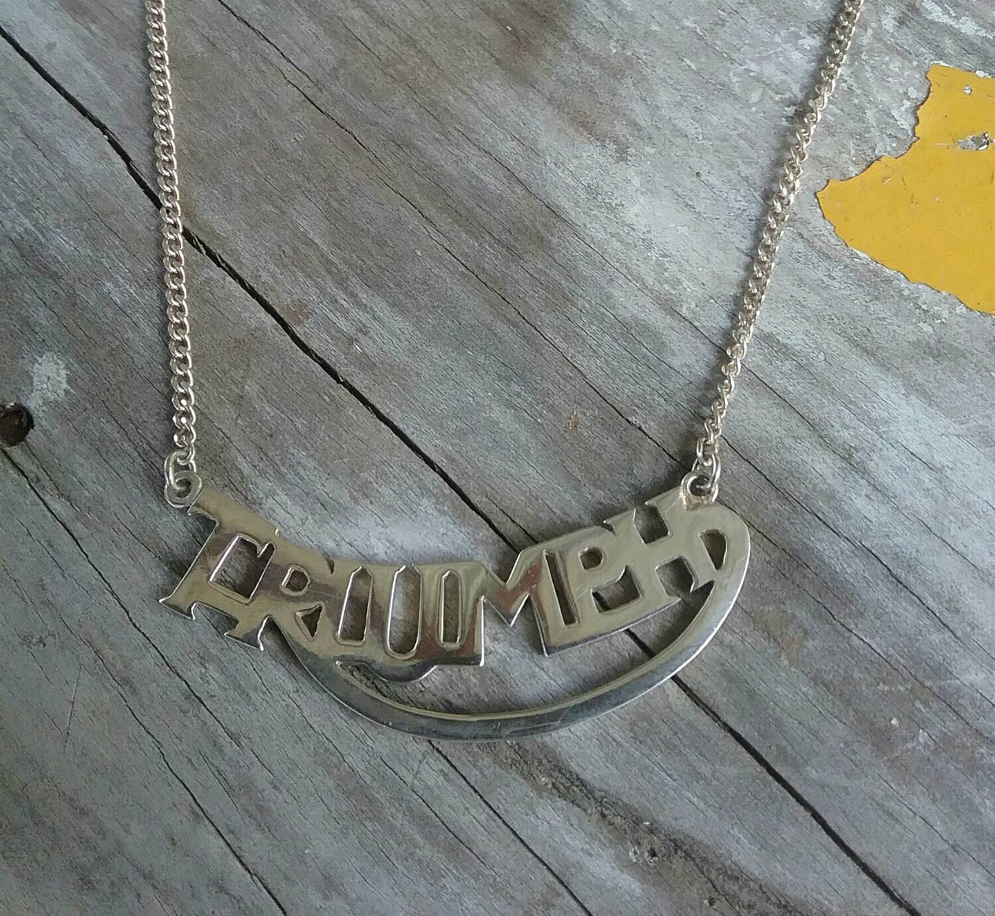 Triumph necklace,sterling silver,biker, pendant,motorbike,handmade,hipster,boho shic,gothic,women's fashion