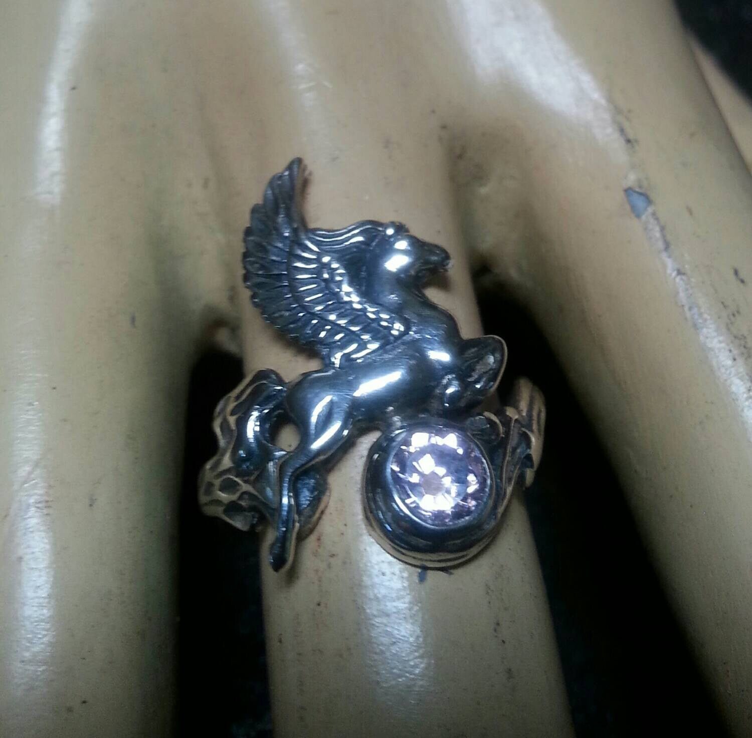 PEGASUS,mythical horse,sterling silver,unicorn, fantasy ring,alternative,new age,boho,hippy,art nouveau,goddess,womens fashion,magic,merlin